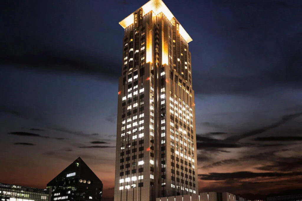 Hotel Hankyu International luxury hotel exterior in Umeda Osaka