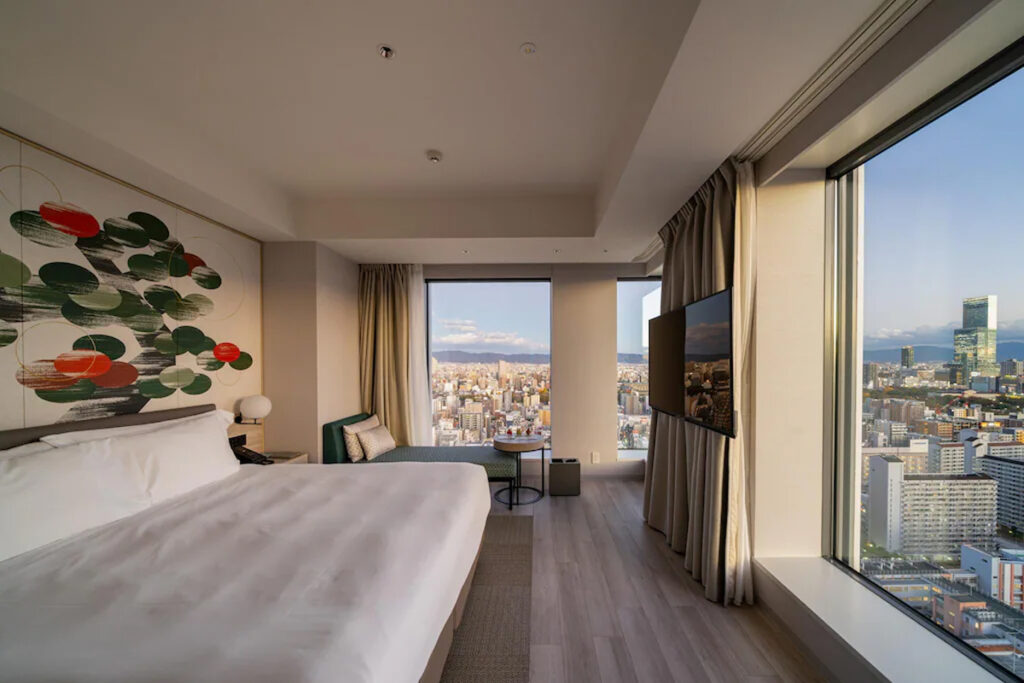 Rooftop bar view at Centara Grand Hotel Osaka in Namba