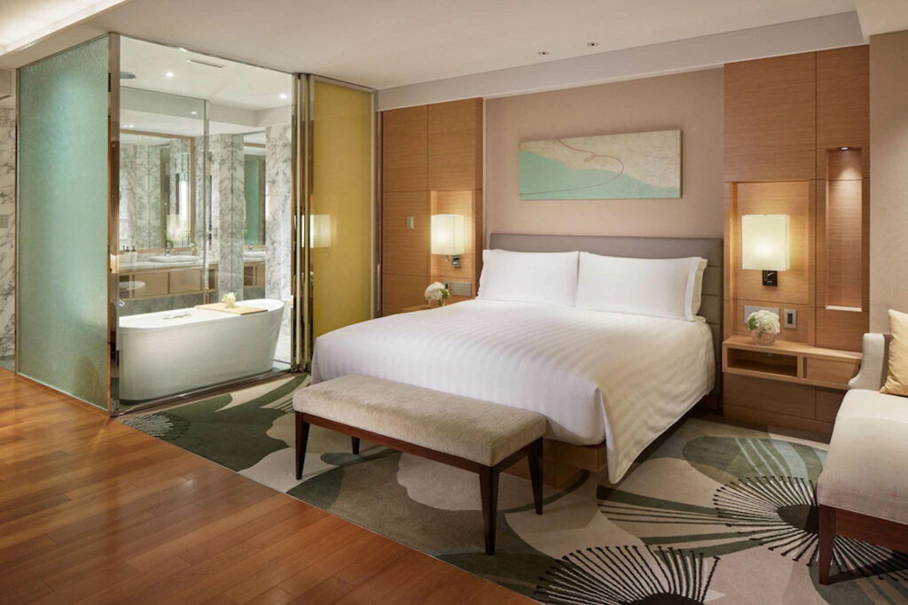 Spacious luxury suite at InterContinental Hotel Osaka
