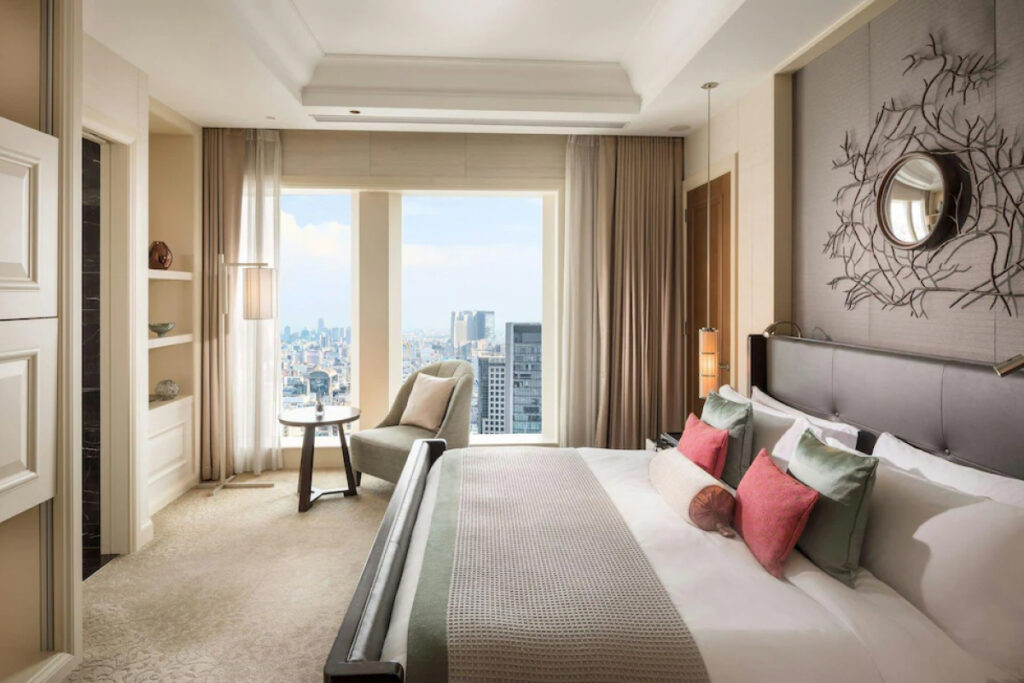 Luxury guest room interior at The St Regis Osaka hotel