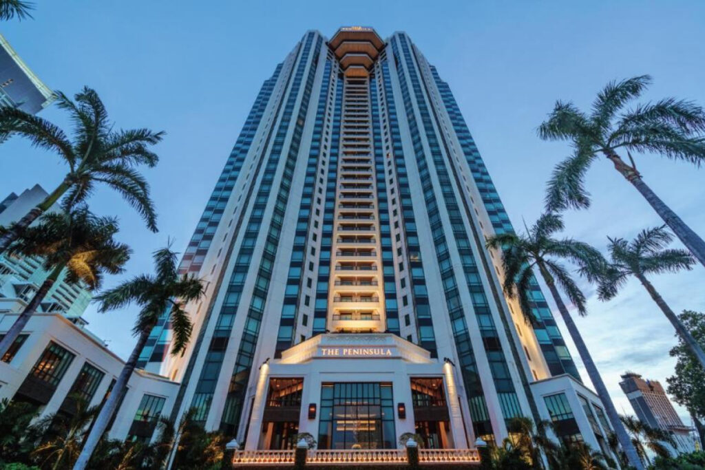 The Peninsula Bangkok riverside luxury hotel exterior view
