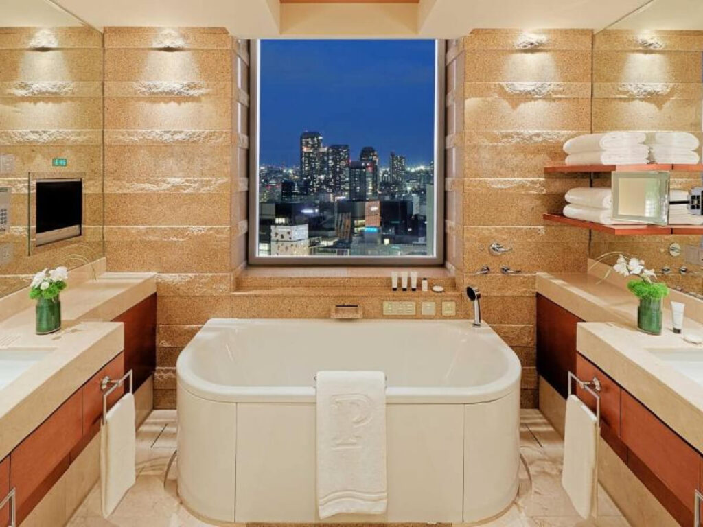 The Peninsula Tokyo marble bathroom luxury hotel